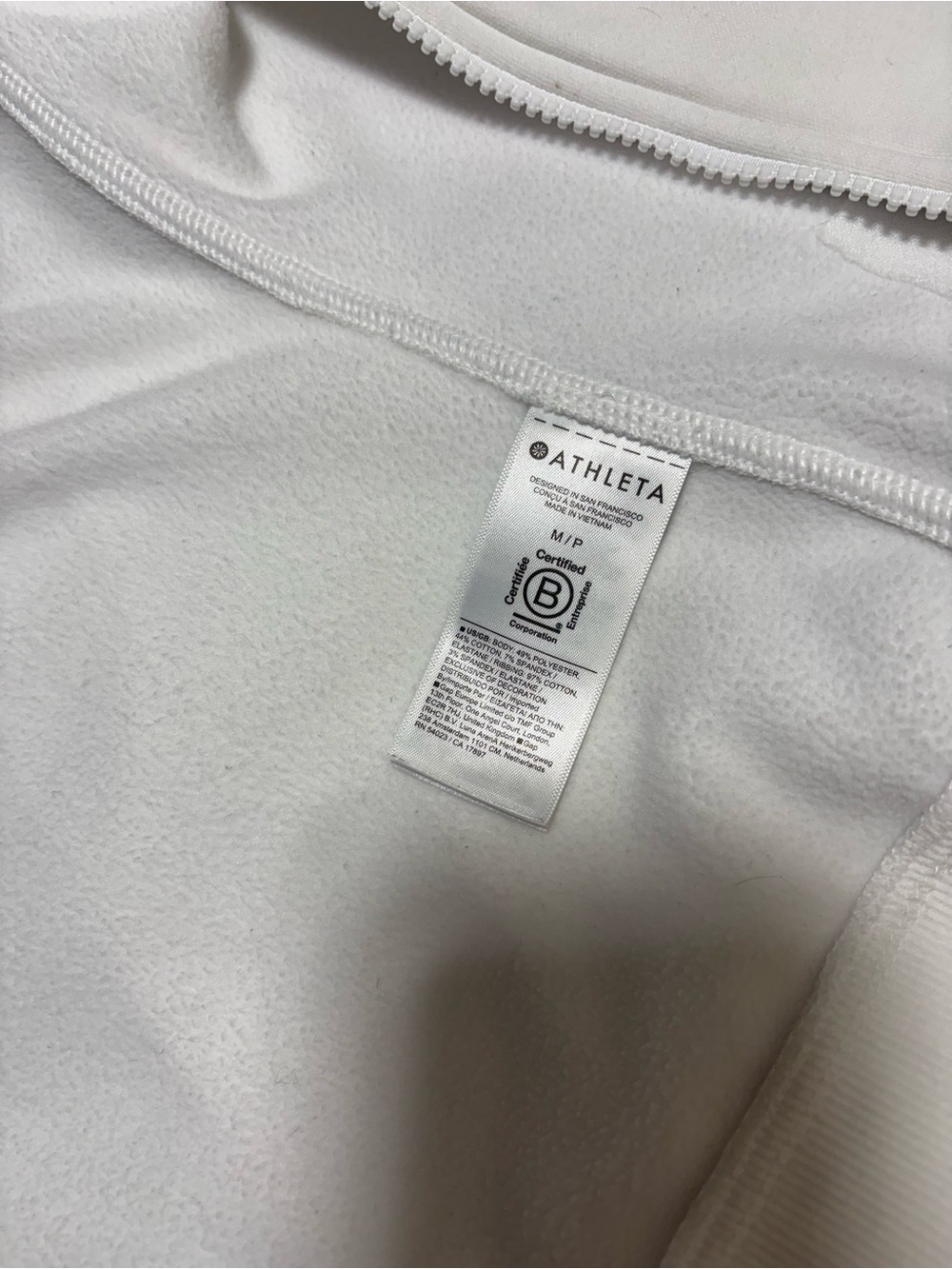 Athleta Cream Full-Zip Hooded Pullover Jacket - Women's - Picture 5 of 8